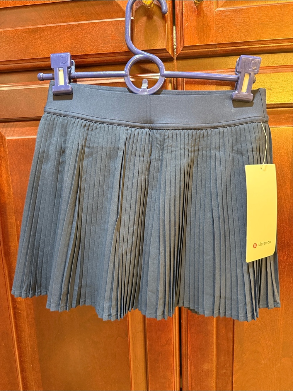 lululemon athletica Navy Varsity HR Pleated Tennis Skirt NWT